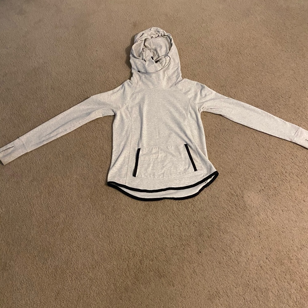 Athleta Sentry Hoodie Small Heather Gray